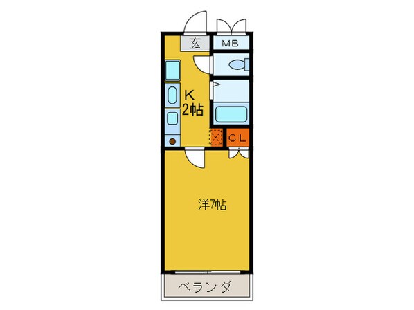 ジオ・グランデ高井田の物件間取画像